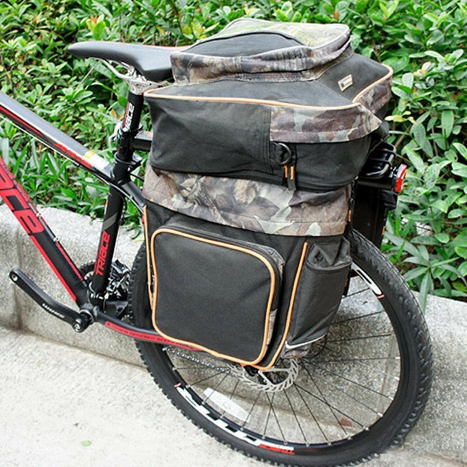 PELLOR 70L MTB Bike Waterproof 3 in 1 Rear Bicycle Bag Pannier Bags Bike  Rack Bag with Rain Cover Red 683415CM  Amazonin Sports Fitness   Outdoors