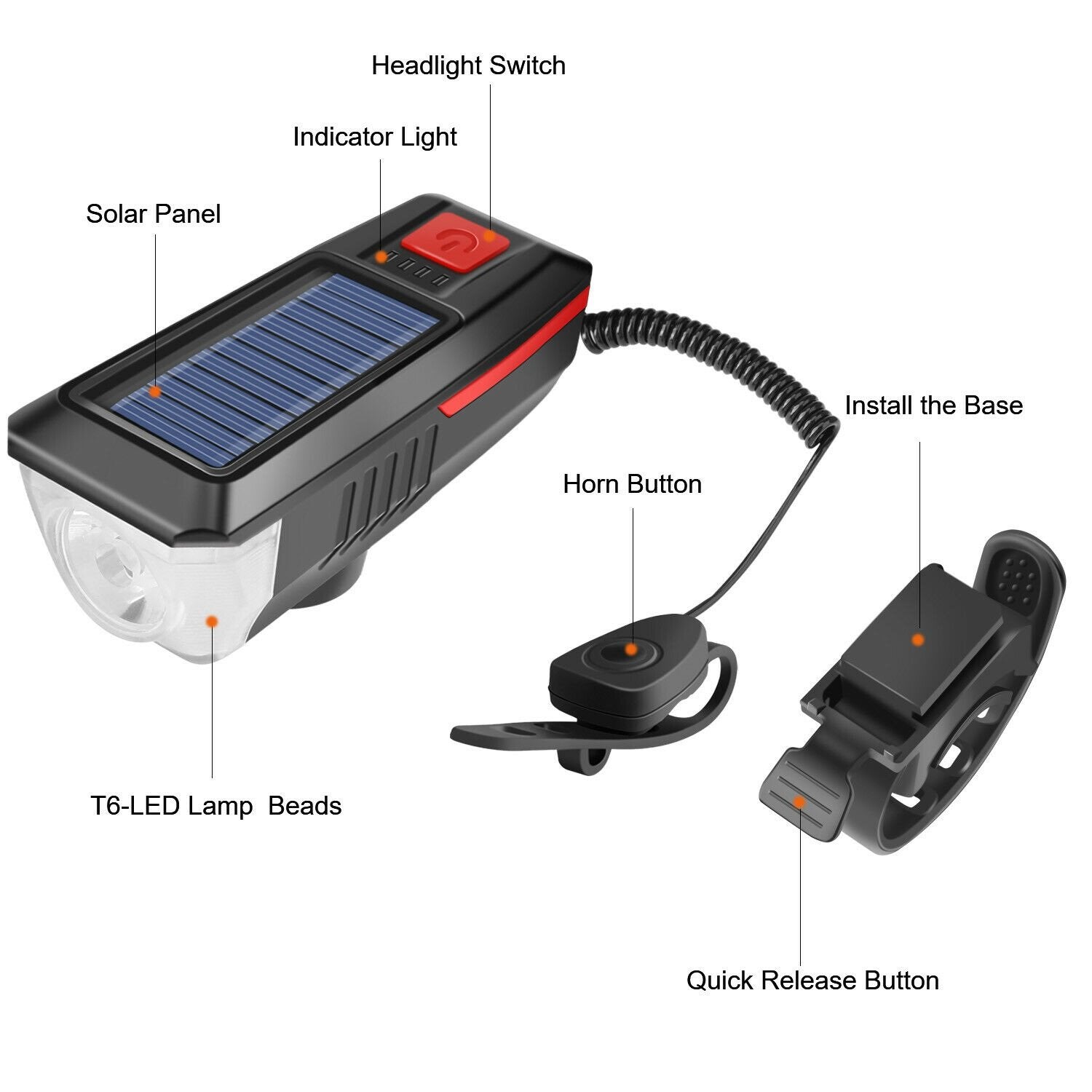giant bicycle lights Giant Road Bike Solar Headlight Lamp – Cycling Kinetics