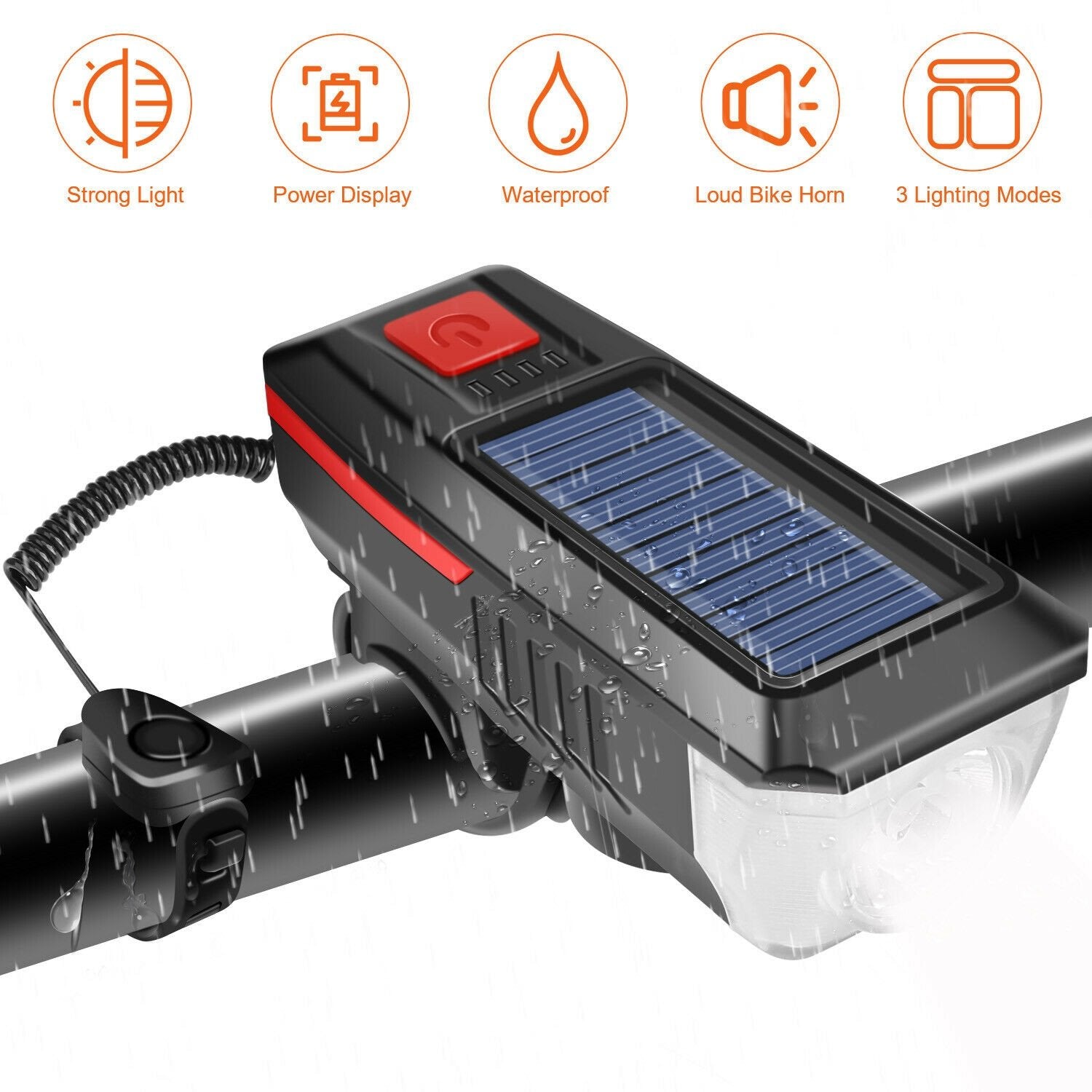 Giant Hybrid Bike Solar Headlight Lamp – Cycling Kinetics